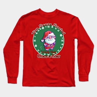 Santa Social Long Sleeve T-Shirt